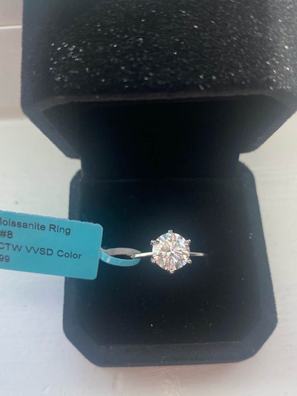 2 Carat Round Cut Engagement Ring Size 8